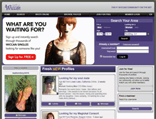 Tablet Screenshot of dateawiccan.com